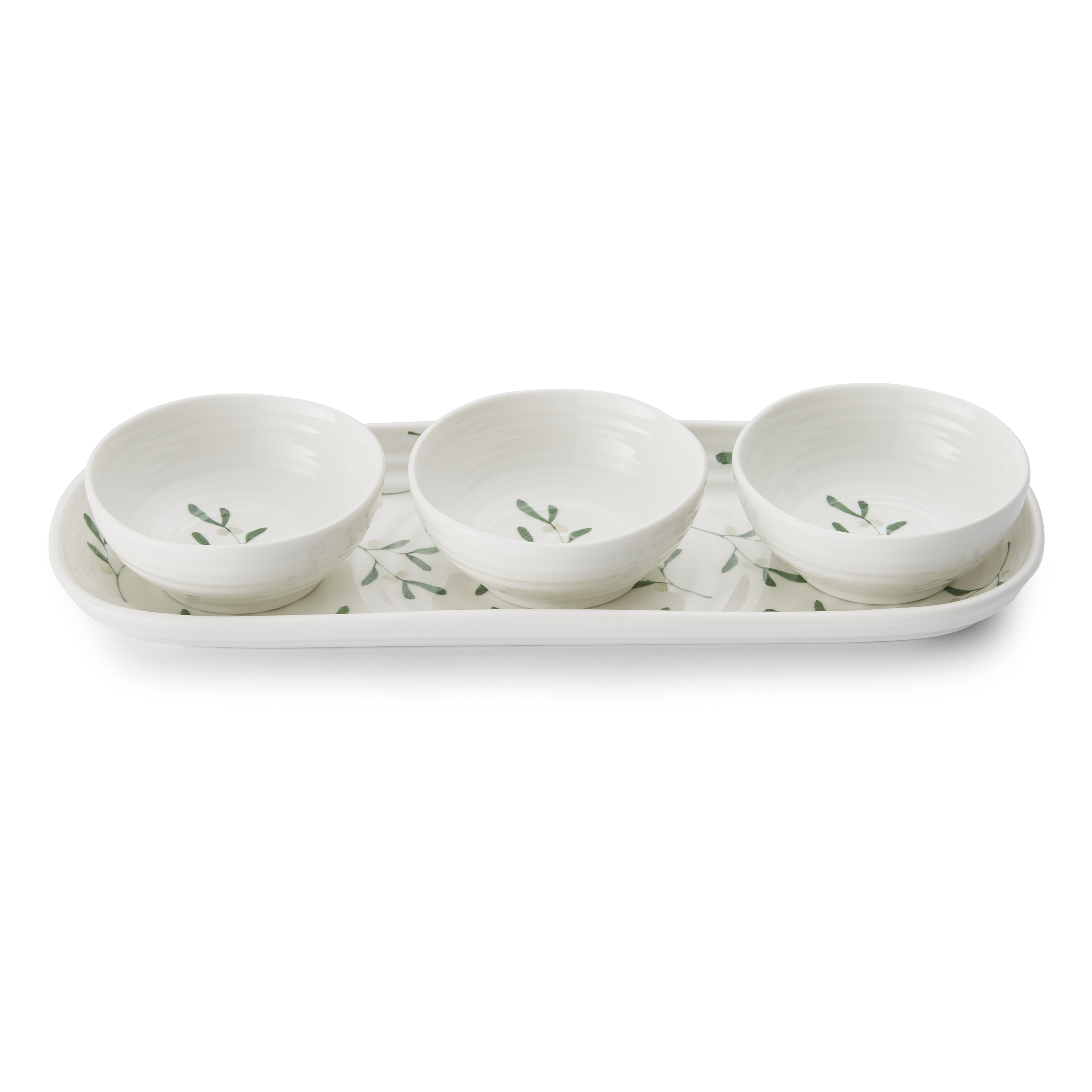 Sophie Conran Mistletoe 3 Piece Bowl & Tray Set image number null